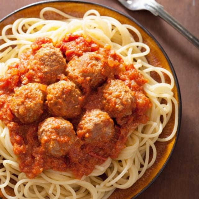 Meatball Parmigiana.