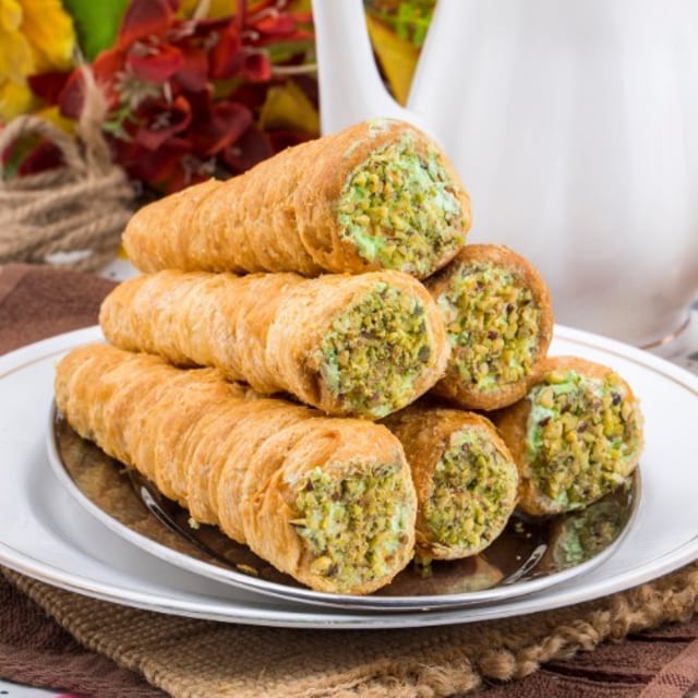 Homemade Cannoli.
